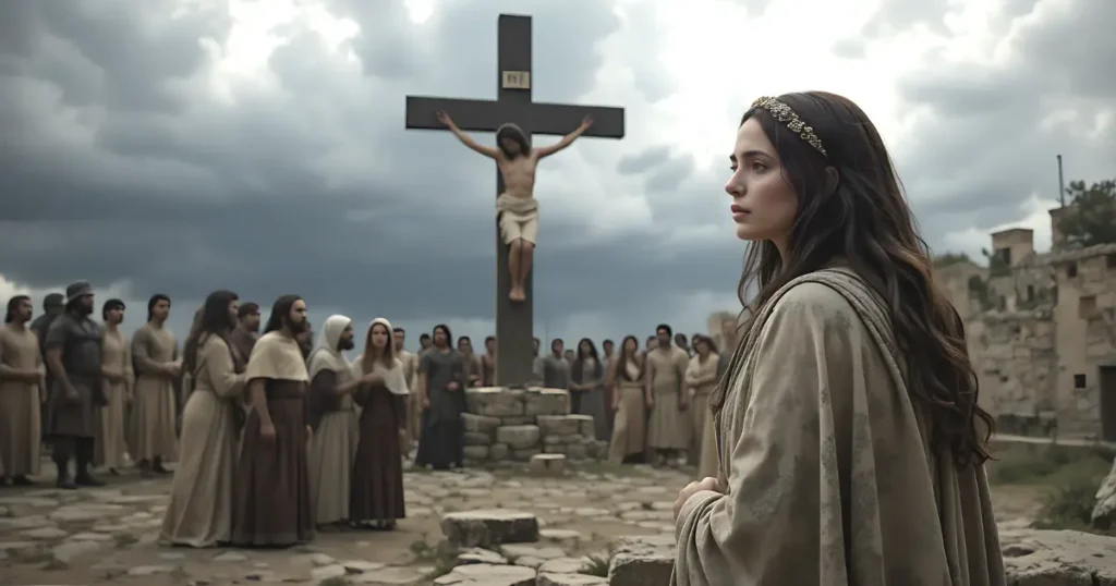 Mary Magdalene at the cross during the crucifixion Matthew 27