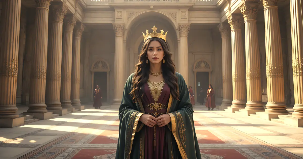 Queen Esther in the royal palace of Susa in the Persian Empire