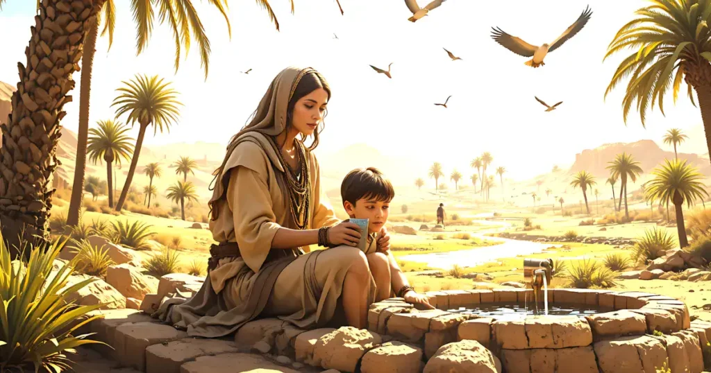  God provides water in the desert for Hagar and Ishmael, what happened to Hagar and Ishmael in the Bible