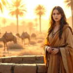 Rebekah in the Bible featured image of a woman at a well in ancient Canaan