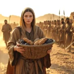 Abigail in the Bible meeting David with food and wisdom in 1 Samuel 25