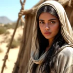 Zilpah in the Bible standing as Leah's servant