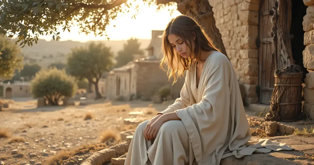 Tamar daughter of David living as a desolate woman after 2 Samuel 13, depicting biblical suffering and God's concern for the oppressed