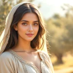 Keziah in the Bible, Job's second daughter after God's restoration, standing in the Land of Uz