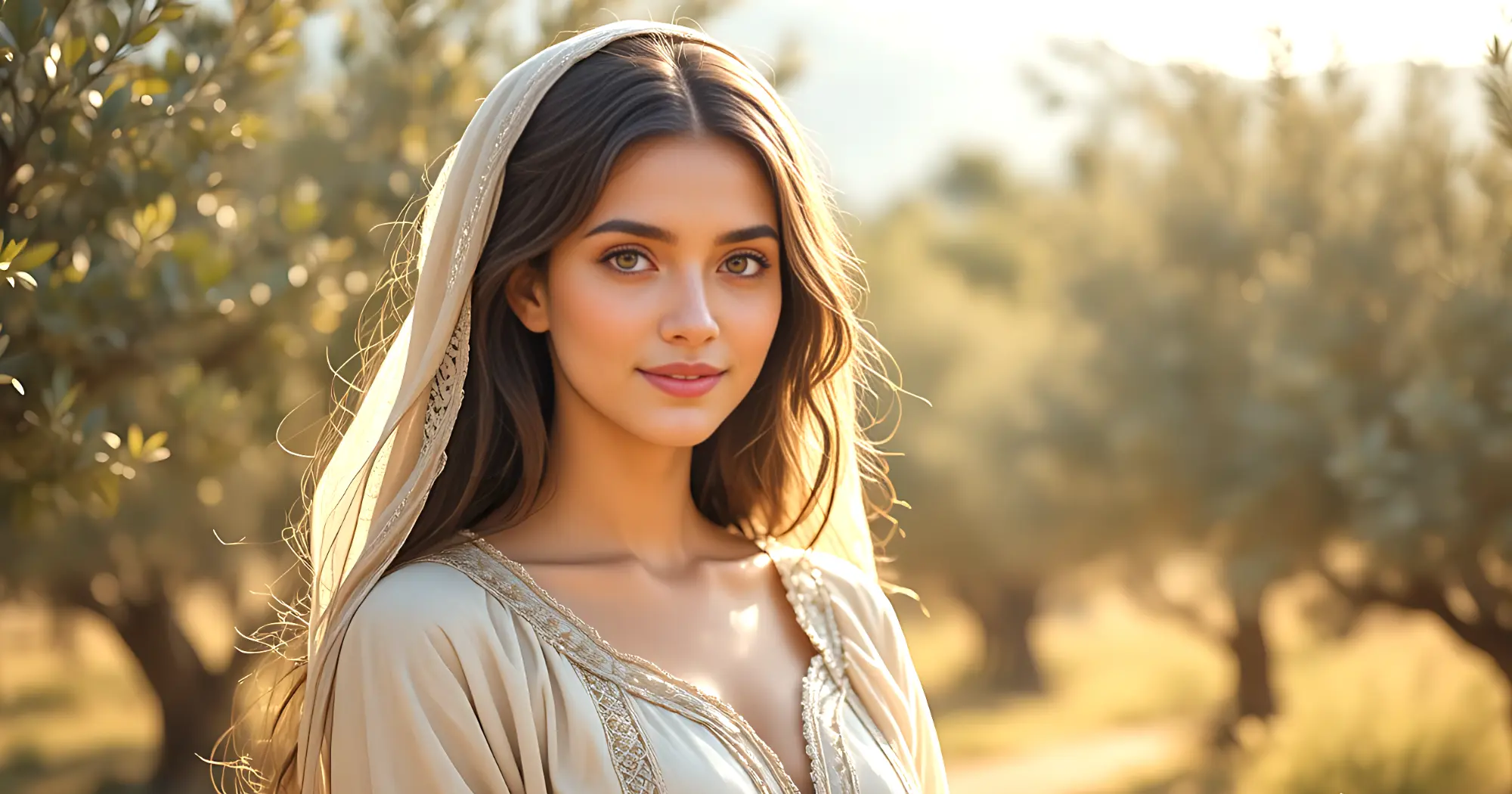 Keziah in the Bible, Job's second daughter after God's restoration, standing in the Land of Uz